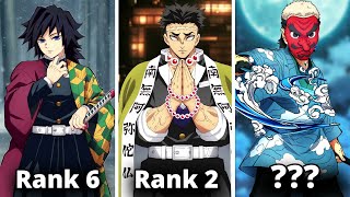 All 12 HASHIRA in Demon Slayer Ranked [upl. by Arraek]