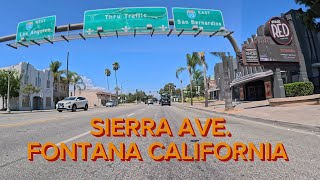 Driving Through Sierra Ave Fontana California [upl. by Gustavo]