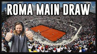 Masters 1000 de Roma  Análisis del Main Draw Cuadro Principal [upl. by Adekam235]