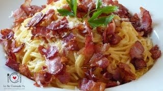 Cómo hacer Espaguetis a la Carbonara sin nata  LHCY [upl. by Ianahs]