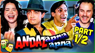 ANDAZ APNA APNA Movie Reaction Part 12  Aamir Khan  Salman Khan  Raveena Tandon [upl. by Iblok]