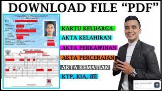 Cara Download KTP Kartu Keluarga Akta Kelahiran dll pada Aplikasi Identitas Kependudukan Digital [upl. by Jolynn158]