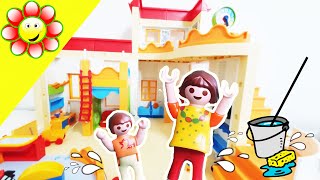 Allein in der Kita  Neue Playmobil Folgen  Familie Blume  Playmobil Filme [upl. by Viridi]