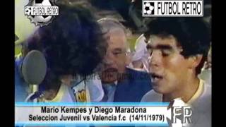 Maradona y Kempes 1979 Argentina vs Valencia FUTBOL RETRO TV [upl. by Aicekal431]