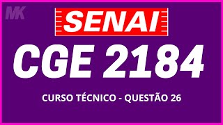 🔵 PROVA DO SENAI CGE 2184  Q26 EQUAÇÃO TRIGONOMÉTRICA  IDENTIDADE TRIGONOMÉTRICA [upl. by Aihtenak]