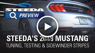 Steedas 2018 Mustang Teaser Tuning Testing and Sidewinder Stripes  Build [upl. by Licna]