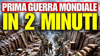 LA PRIMA GUERRA MONDIALE  RIASSUNTO DI 2 MINUTI [upl. by Doggett]