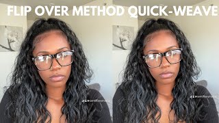 How to flip over quickweave Organique Breezy Wave Hair [upl. by Enahsal362]