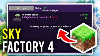 How To Make A SkyFactory 4 Server Play With Friends  Full Guide [upl. by Giacamo636]