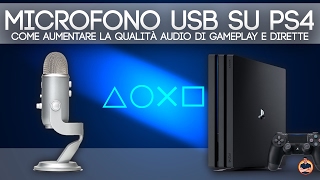 Come connettere un MICROFONO USB alla PS4 per aumentare la QUALITÀ AUDIO di gameplay e dirette [upl. by Sokim]