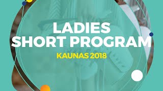 Alexandra Trusova RUS  Ladies Short Program  Kaunas 2018 [upl. by Ahsirk]