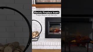 Electric Fireplace Insert Fireplace Makeover from Wood to Electric electricfireplace fireplace [upl. by Adiel899]