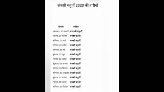 ganesh chaturthi list 2023 गणेश चतुर्थी व्रत 2023 लिस्ट chaturthi vrat list 2023।Ganesh chaturthi [upl. by Felike426]