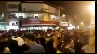 Iranprotest chants Reza Reza Pahlavi [upl. by Eitsirhc]