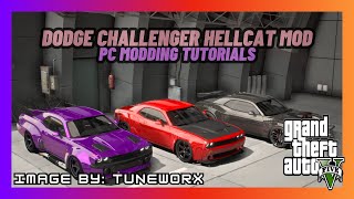 How To Install The Dodge Challenger Hellcat 2018 Mod Grand Theft Auto V PC Mods [upl. by Selle]