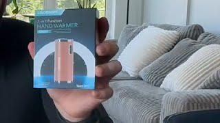 EBOSSOM Hand Warmer Rechargeable 5000 mAh Electric Hand Heater Review [upl. by Schell205]