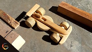 Formula 1 car making out of wood  DIY wooden car crafteria1810 [upl. by Faden882]