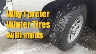 Why I use Studded Winter Snow Tires  AnthonyJ350 [upl. by Ajnos530]