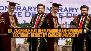 Live Ceremony to confer an honorary doctorate degree to Dr Zakir Naik Karachi DrZakirNaik [upl. by Beverley866]