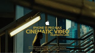 iPhone 15 Pro Max  Cinematic Video  Telephoto Lens  4K Apple Log cinematicvideo iphone15promax [upl. by Yrral]