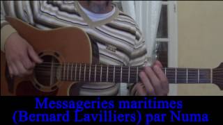 Messageries maritimes Bernard Lavilliers  reprise à la guitare Cover 2004 [upl. by Filip]