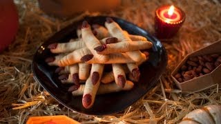 Galletas de dedos de bruja para Halloween [upl. by Decker395]