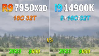 intel i9 14900K vs AMD Ryzen 9 7950X3D  Which one is the king [upl. by Mcclimans]