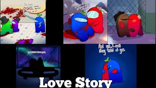 Among Us Love Story blue x red Episode 139 [upl. by Ynohta]