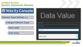 Wavelink Velocity Android Console  911  Configure Screens [upl. by Elon]