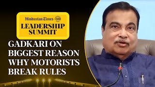 Nitin Gadkari On Biggest Cause Of Road Accidents Why Motorists Break Traffic Rules  HTLS 2024 [upl. by Jenness]