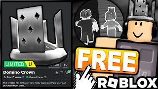 FREE UGC LIMITED HOW TO GET Silver Domino Crown ROBLOX Teamwork Puzzles 2 Obby EVENT [upl. by Avehstab694]