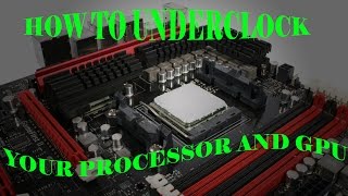 How to underclock your CPU and GPU without BIOS [upl. by Lledor471]