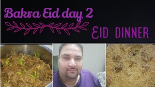 Bakra Eid day 2  qurbani dawat dinner  vlog133 [upl. by Enajyram598]