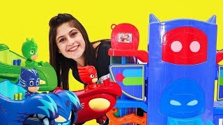 PJ Masks oyuncakları ile oyunları En sevilen bölümleri izle [upl. by Ayekram929]