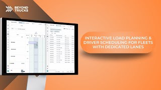 Interactive Load Planning amp Driver Scheduling for Fleets with Dedicated Lanes [upl. by Brear]