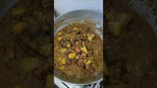 aalu baingan ki sabji  kam tel masala mein  food recipe cooking village style rasoi [upl. by Edroi24]