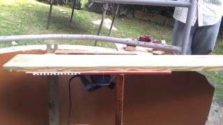 Genius Jamaican Carpenter uses Hand Circular Saw as Table Saw [upl. by Caryl54]