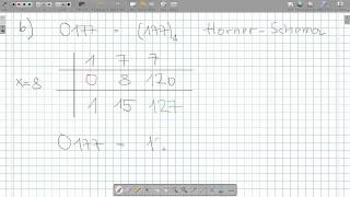 INF1002 Zahlensysteme II Horner Schema [upl. by Bonn]