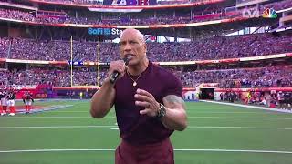 The Rock Sings FACE OFF at the Super Bowl [upl. by Aylsworth207]