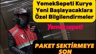 YEMEKSEPETİ KURYE OLMAK İSTEYENLERE BİLGİLER  PAKET SEKTİRMEYE SON motovlog yemeksepeti turkey [upl. by Asemaj886]