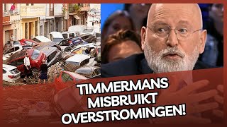 Timmermans amp klimaatdeuger Kröger misbruiken overstromingen Valencia voor politiek gewin [upl. by Ellasal]