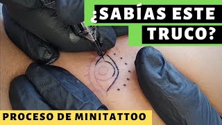 📢 6TRUCO para un Buen RELLENO🔥 Efecto lupa Proceso de MINI TATUAJE tinta tattoo líneas [upl. by Damahom788]