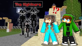 Escape From NIGHTMARE MONSTER in Minecraft [upl. by Irreg]