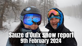 Sauze dOulx snow report [upl. by Yerffe]