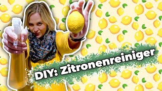 Zitronenreiniger DIY  Putzmittel aus Zitrone und Essig selber machen [upl. by Nivlam]