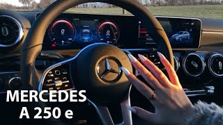 ASMR CAR TAPPING ✨ Mercedes A250e  LENS TAPPING 😍 fast tapping amp scratching [upl. by Haisi]