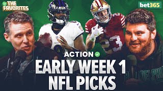 NFL Week 1 Betting Predictions amp BETS for EVERY NFL Game NFL Expert Picks  The Favorites Podcast [upl. by Desirae]