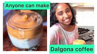 Anyone can make Dalgona Coffee Yummy 😋 [upl. by Nelleeus]