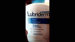 Cómo usar la crema Lubriderm Tutorial [upl. by Albers]