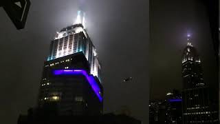 Eminem venom performance From the empire state building light show [upl. by Riffle]